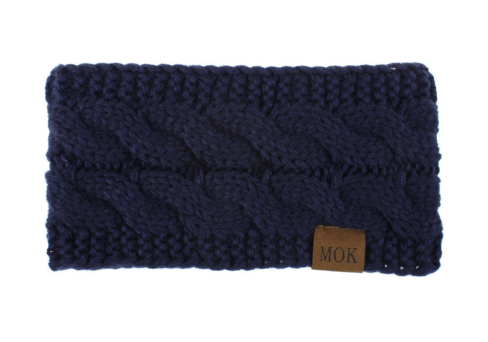 Wholesale Autumn and Winter Plush Acrylic Yarn Knitted Headbands